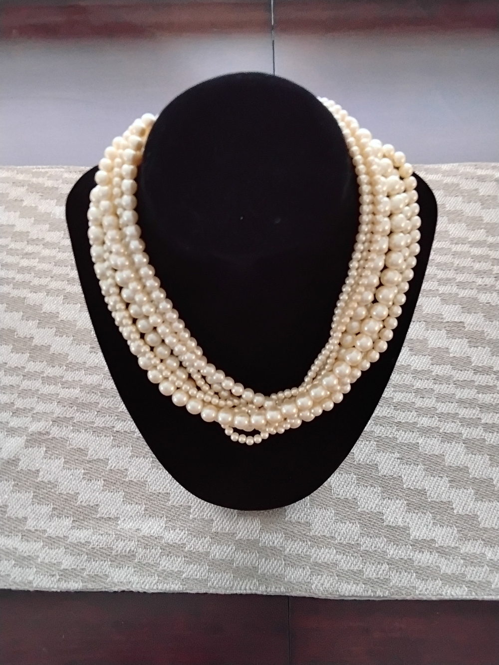 Classic Ivory Multi-Strand Pearl Necklace for Women